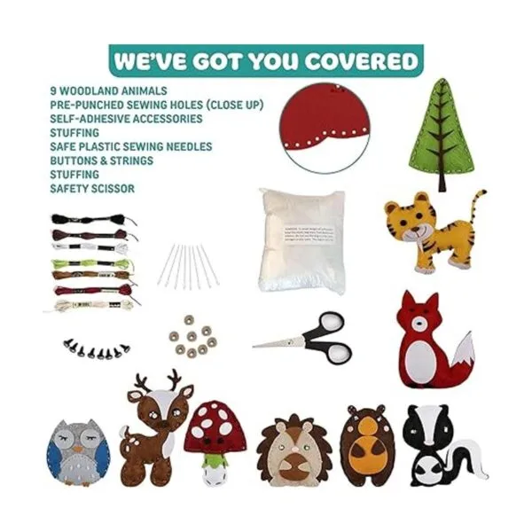Kit de costura para niños de 8 a 12 años aumenta la_3