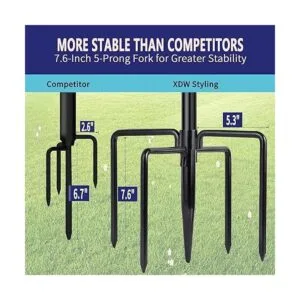 Poste de luz de cadena Postes de acero para colgar luces_5