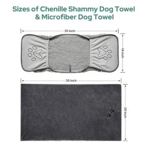 HOMEIDEAS Juego de 2 toallas para perro toallas de_6