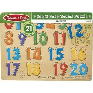 Melissa Doug rompecabezas de números y sonidos._5
