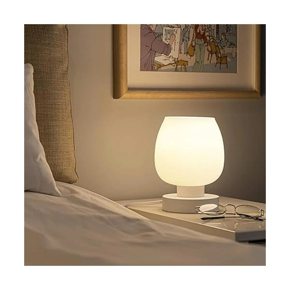 Lámpara de mesa de noche táctil lámpara pequeña moderna_3