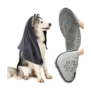HOMEIDEAS Juego de 2 toallas para perro toallas de_1