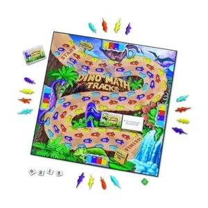 Juego de mesa Dino Math Tracks de Learning Resources_2
