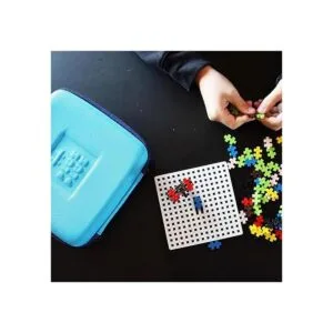 PLUS PLUS Estuche de viaje con 100 piezas 1 placa base_3