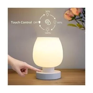 Lámpara de mesa de noche táctil lámpara pequeña moderna_2