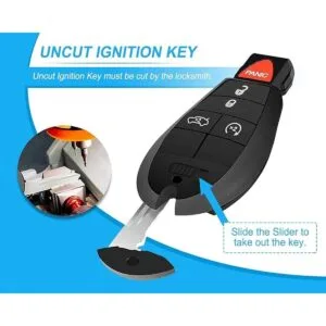 2 piezas de repuesto para llavero para Dodge_4