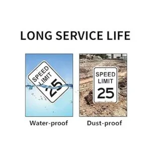 Paquete de 2 señales de tráfico con límite de velocidad de_3