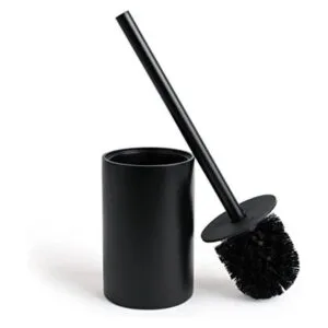 Yew Design Cepillo de inodoro negro mate para inodoro con_1