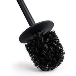 Yew Design Cepillo de inodoro negro mate para inodoro con_6