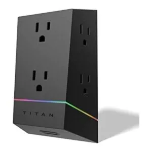 Titan Protector de sobretensión de 6 tomas tira de luz_1