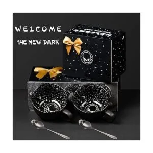 Taza de café grande con calavera de medianoche paquete de_5