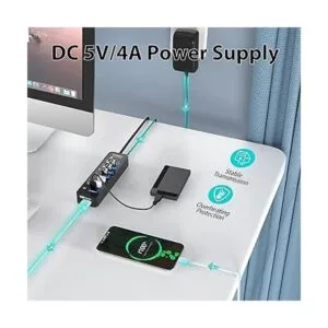 vantisan Hub USB 3.0 alimentado 7 puertos USB con un_6