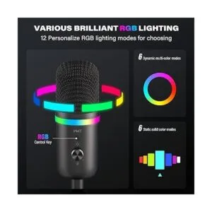 Micrófono USB WMT Micrófono de juego de condensador para_2