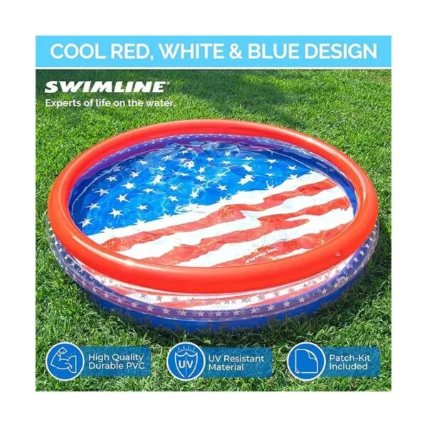 SWIMLINE Americana Piscina infantil de 3 anillos de 60 x_7