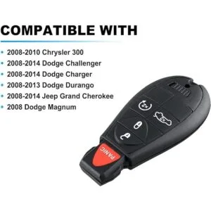 2 piezas de repuesto para llavero para Dodge_3