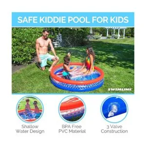 SWIMLINE Americana Piscina infantil de 3 anillos de 60 x_5