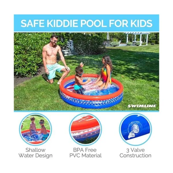 SWIMLINE Americana Piscina infantil de 3 anillos de 60 x_5