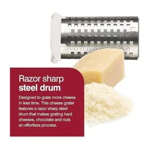 Zyliss Rallador de queso giratorio clásico Blanco_3