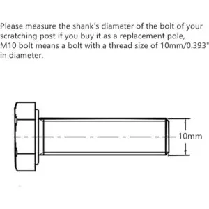 SHENGOCASE 2Pack Cat Tree 17.7 Replacement Sisal Post_2