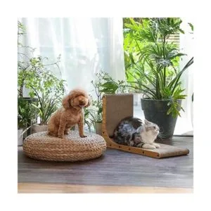 FUKUMARU Rascador de gatos 26.8 pulgadas en forma de L_4