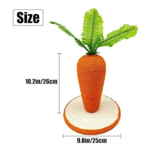 BNOSDM Juguete de poste para rascar de conejo de sisal_7