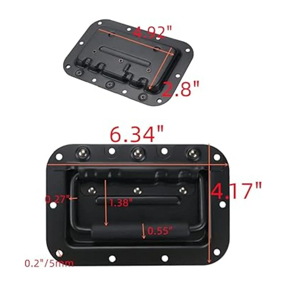 Tsnamay Mango de 6.34 pulgadas con resorte plateado y_2