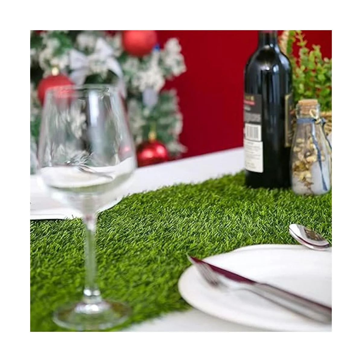 Camino de mesa de césped artificial de 14 x 144 pulgadas_2