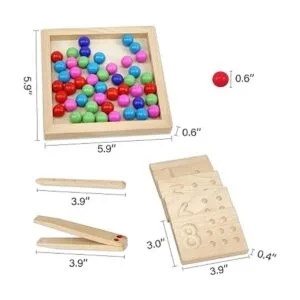 Juego de tablas de trazado de números de madera juguete_6