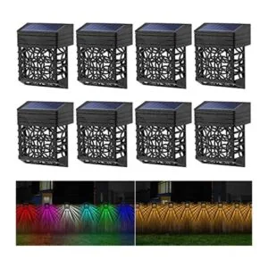 GOODFOEVER Luces solares de cubierta paquete de 8 luces_1