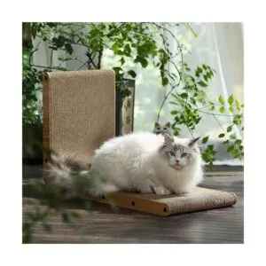 FUKUMARU Rascador de gatos 26.8 pulgadas en forma de L_5