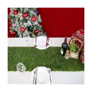 Camino de mesa de césped artificial de 14 x 144 pulgadas_6