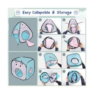 Rypet Paquete de túneles y cubos de juguete para gatos_7