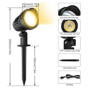 MEIKEE Luces LED de paisaje de 9 W IP66 impermeables al_2