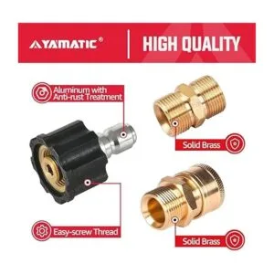 YAMATIC Juego de adaptadores para lavadora a presión_4