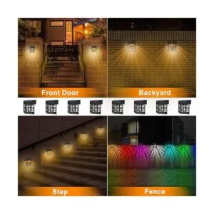 GOODFOEVER Luces solares de cubierta paquete de 8 luces_6