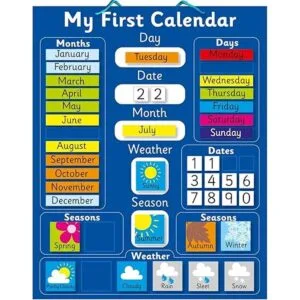 Mi primer calendario educativo magnético pizarrón rígido_1
