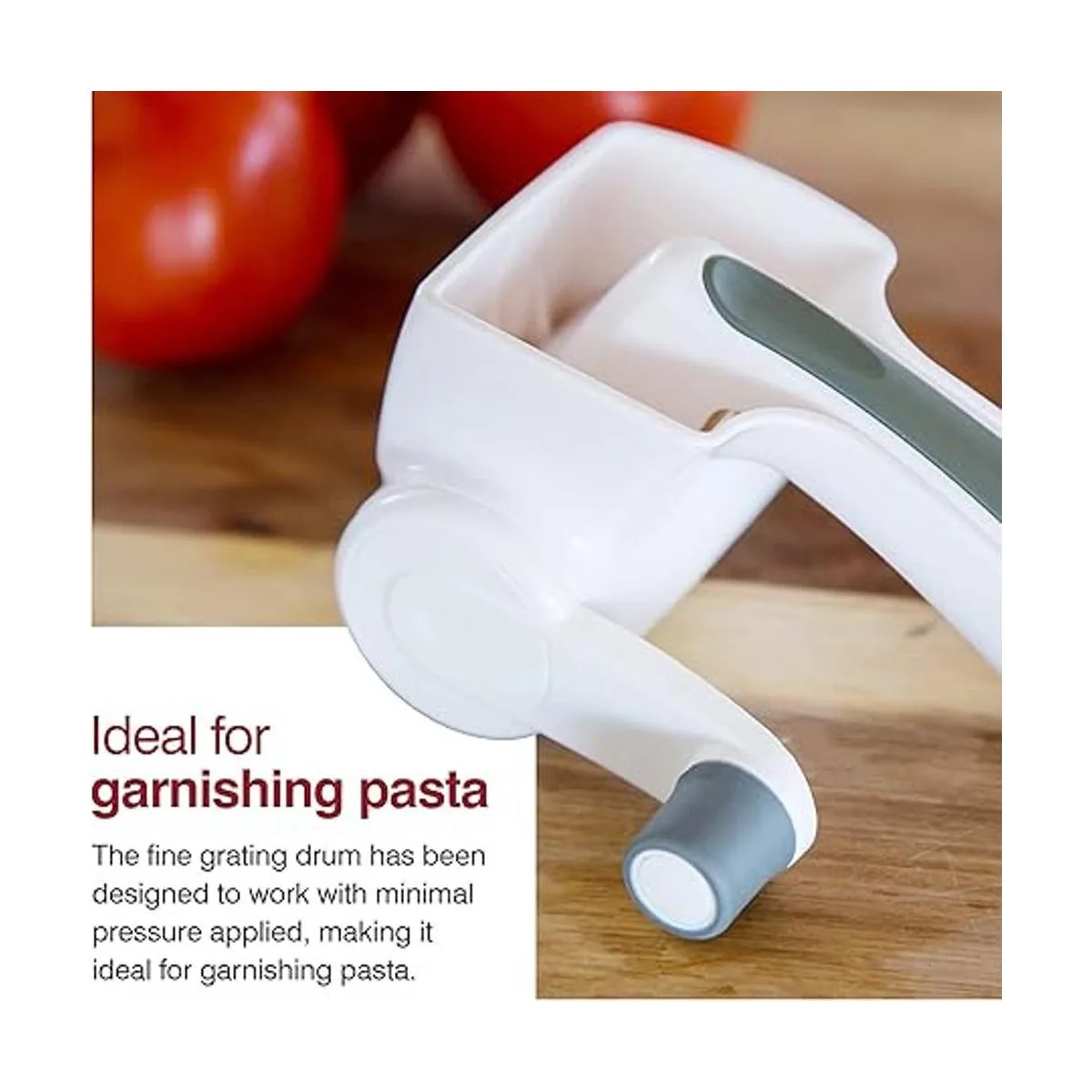 Zyliss Rallador de queso giratorio clásico Blanco_4