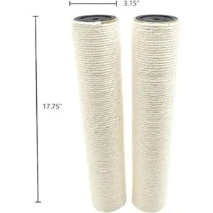 SHENGOCASE 2Pack Cat Tree 17.7 Replacement Sisal Post_3