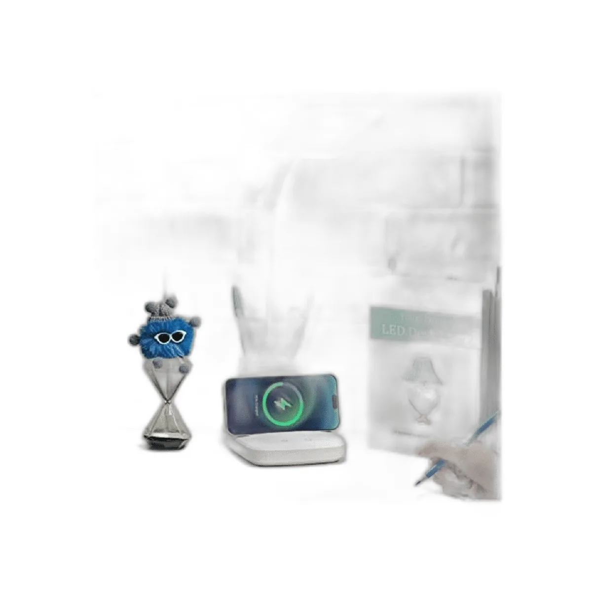 Lámpara de escritorio con cargador inalámbrico Golspark_1