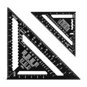 ASNOMY Regla triangular de 7 y 12 pulgadas regla_2