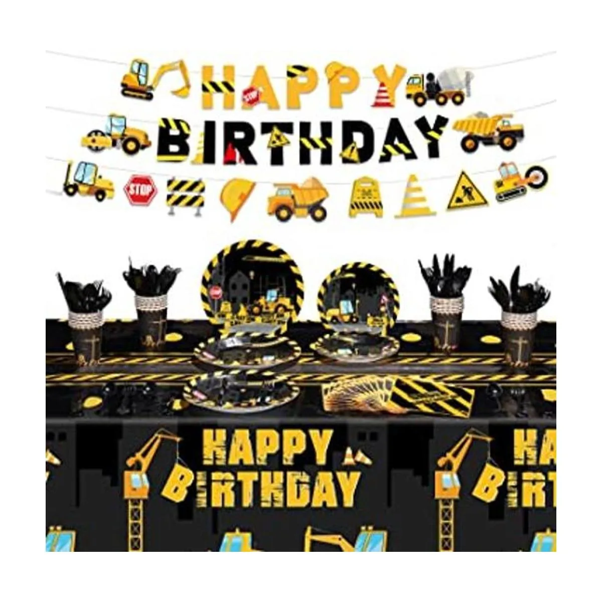 173 piezas de suministros de fiesta de cumpleaños de_1