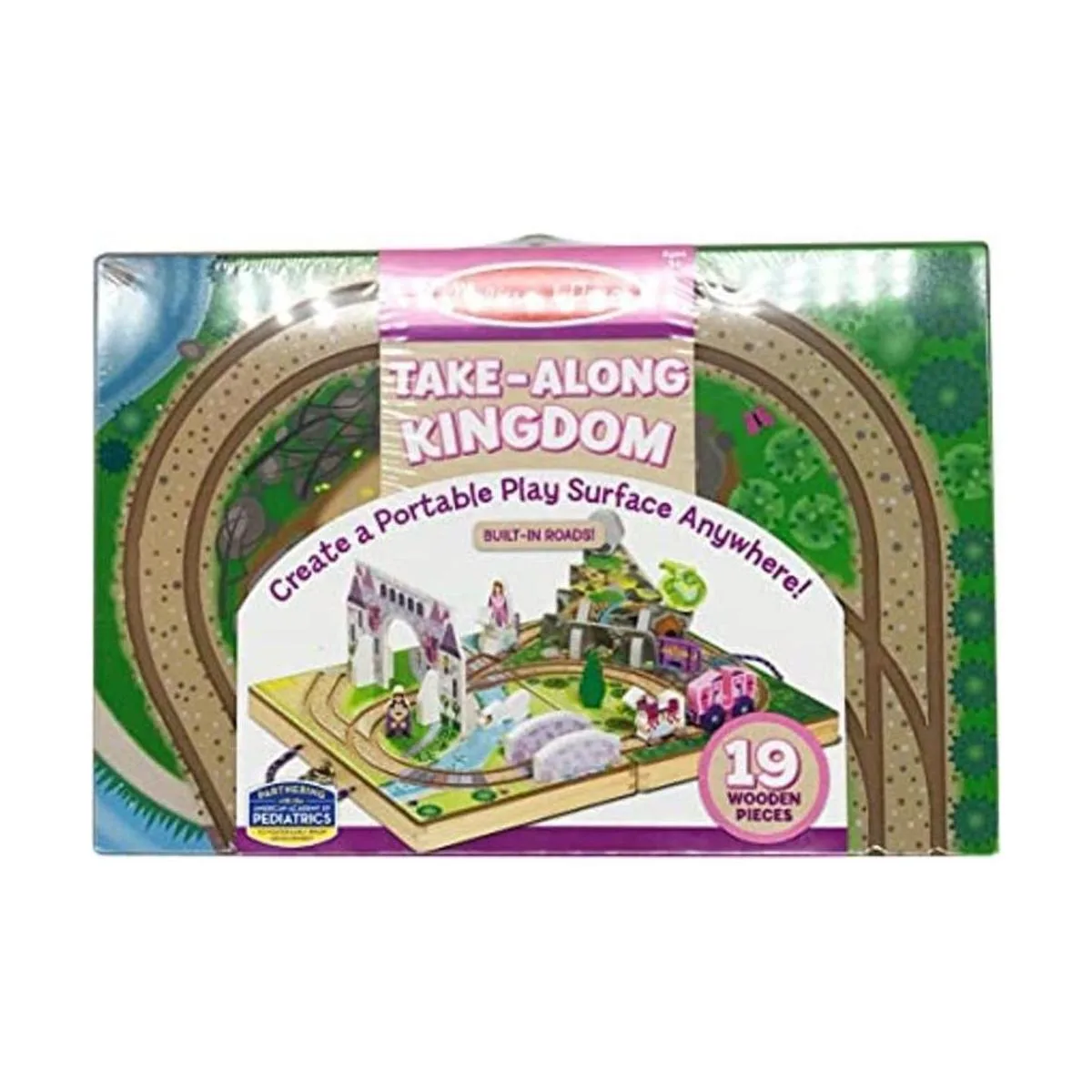 Melissa Doug Reino de mesa de madera de 19 piezas_1