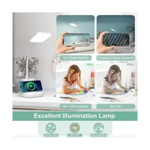 Lámpara de escritorio con cargador inalámbrico Golspark_6