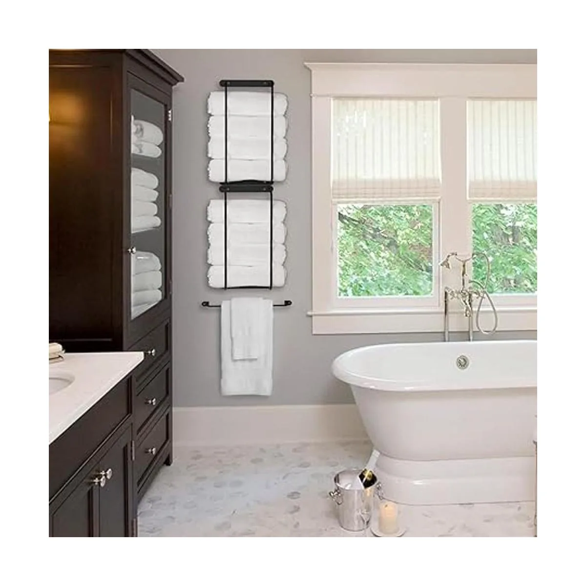 Juego de 21 toallero con toallero de mano toallero para_3