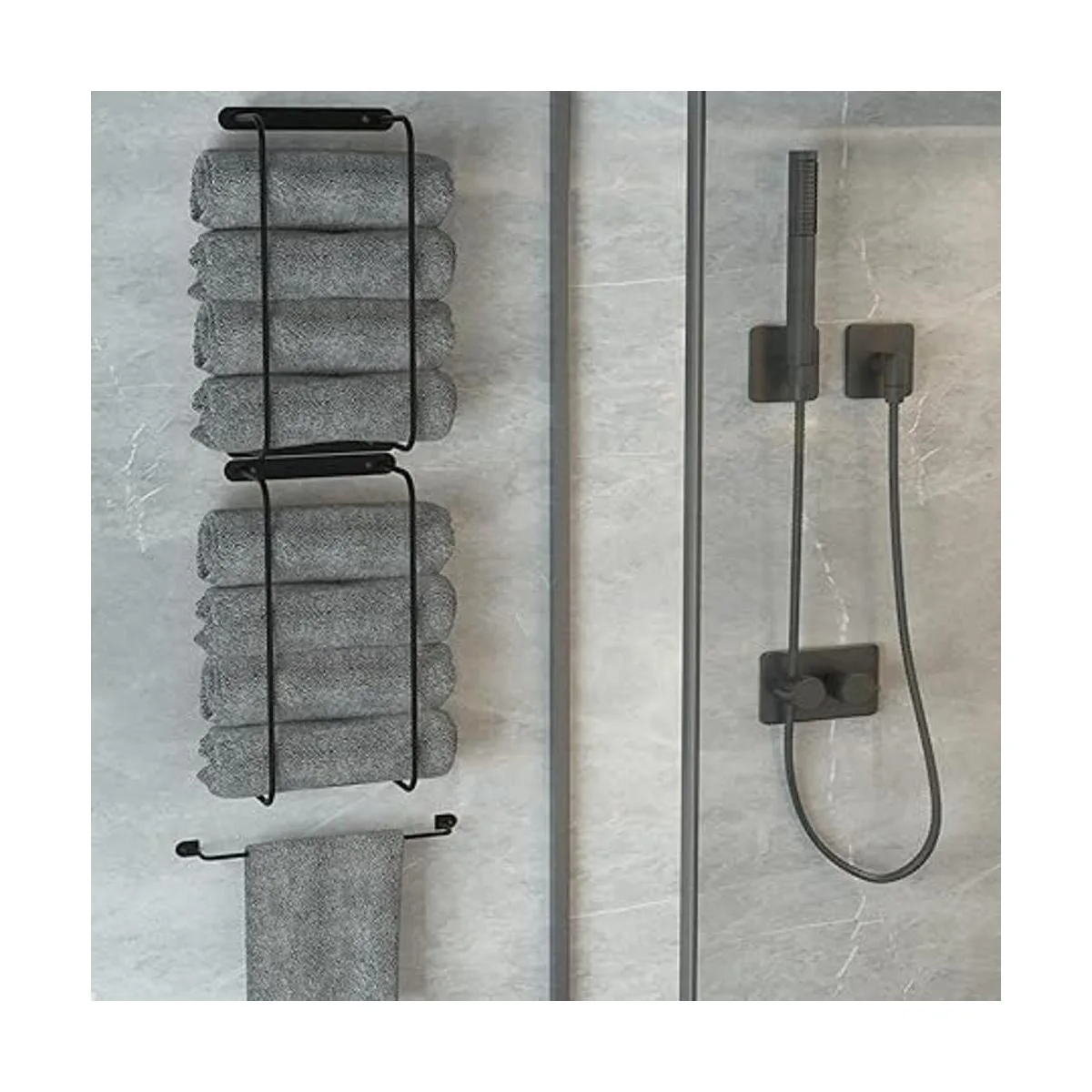 Juego de 21 toallero con toallero de mano toallero para_5