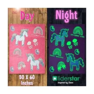 Manta de unicornio que brilla en la oscuridad manta de_2