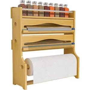Dispensador organizador de papel de aluminio de plástico_1