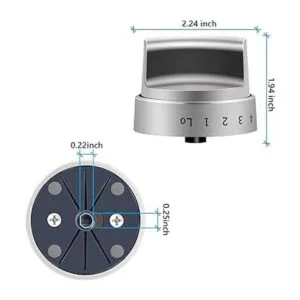 WB03X24818 Perillas de control de quemador de gas con_2
