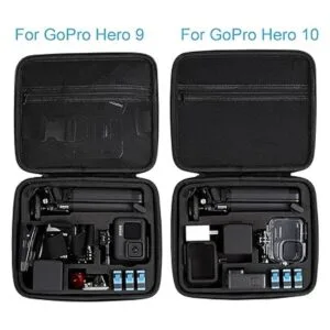 Funda rígida para cámara de acción plateada GoPro Hero_3