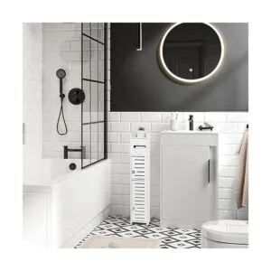 TUOXINEM Armario pequeño de almacenamiento de baño para_5
